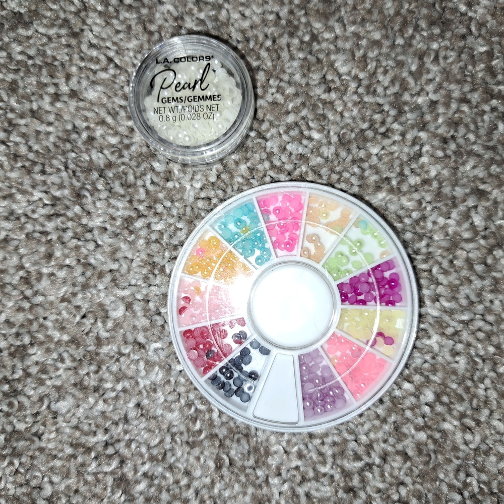 Nail Gems, Variety Of Colors, Set Of Two
